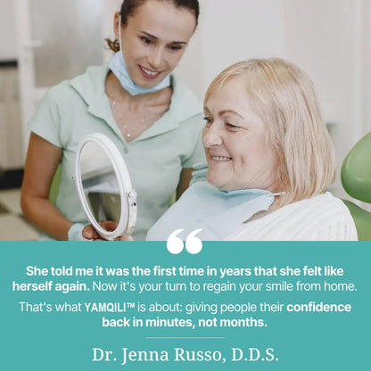 😁 Приключва днес: 50% ОТСТЪПКА! Yamqili™ Персонализирани пълнофункционални протези. Правят ви по-уверени – Произведени в САЩ и сертифицирани от FDA