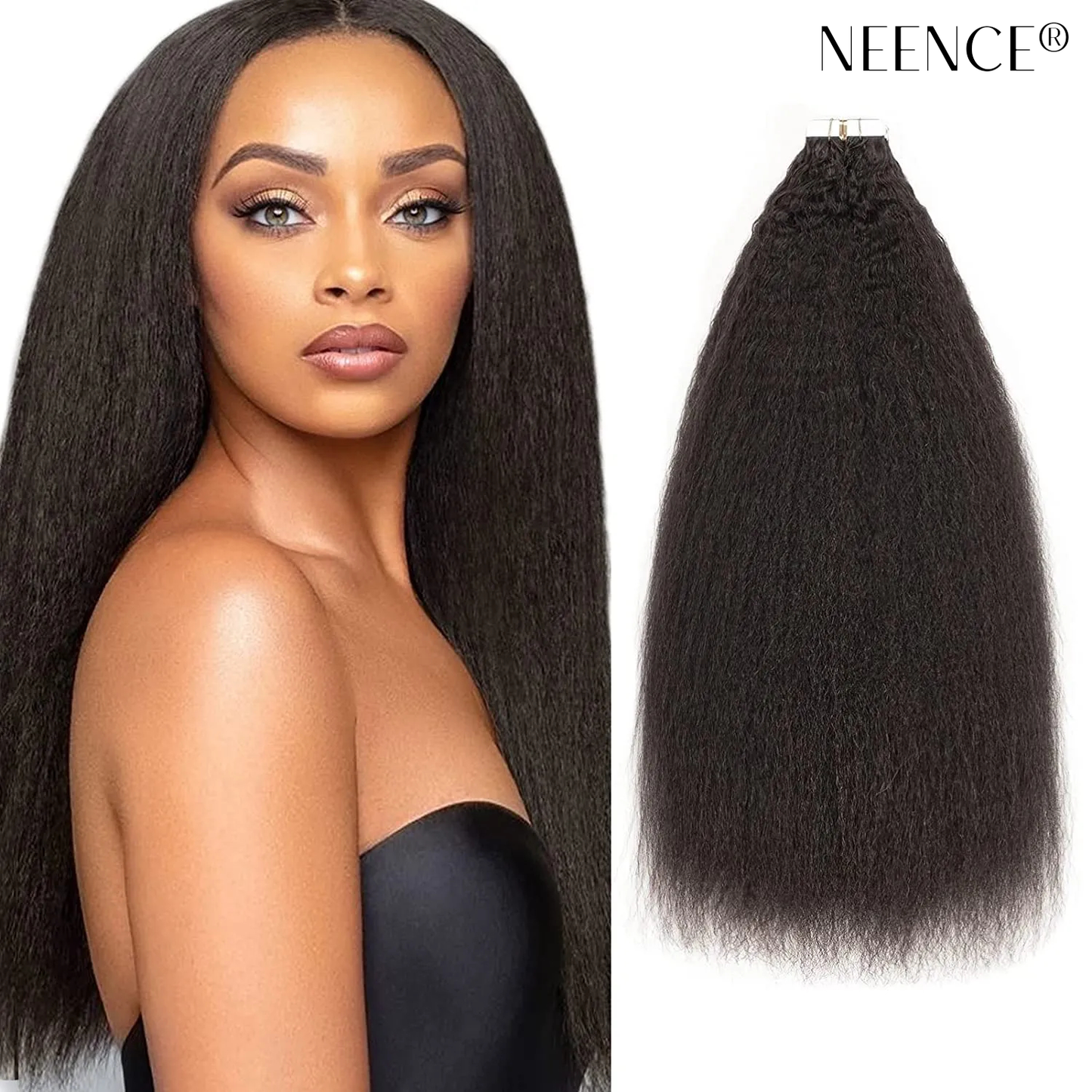 Безшевни екстеншъни за закрепване от човешка коса - 10 броя