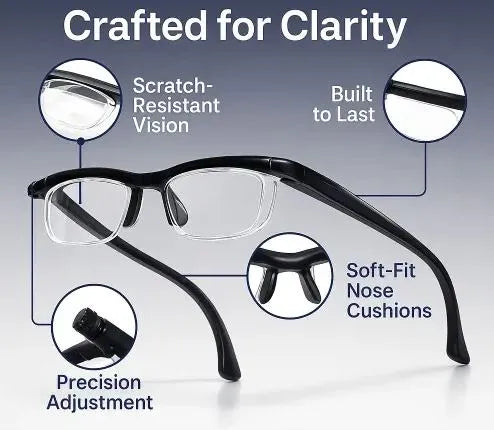 【РЕГУЛИРУЕМИ ФОКУСНИ ОЧИЛА】Вижте всеки момент ясно