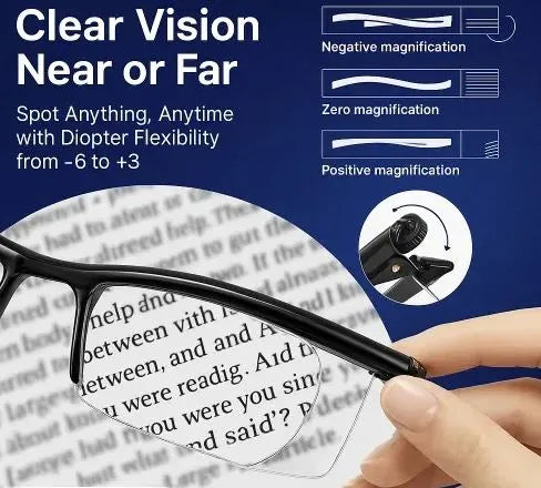 【РЕГУЛИРУЕМИ ФОКУСНИ ОЧИЛА】Вижте всеки момент ясно