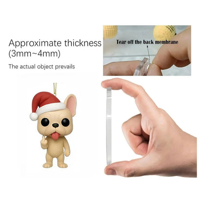 Коледен подарък 🎄 Забавен адвент календар с френски булдог за 2025 г. 🎄